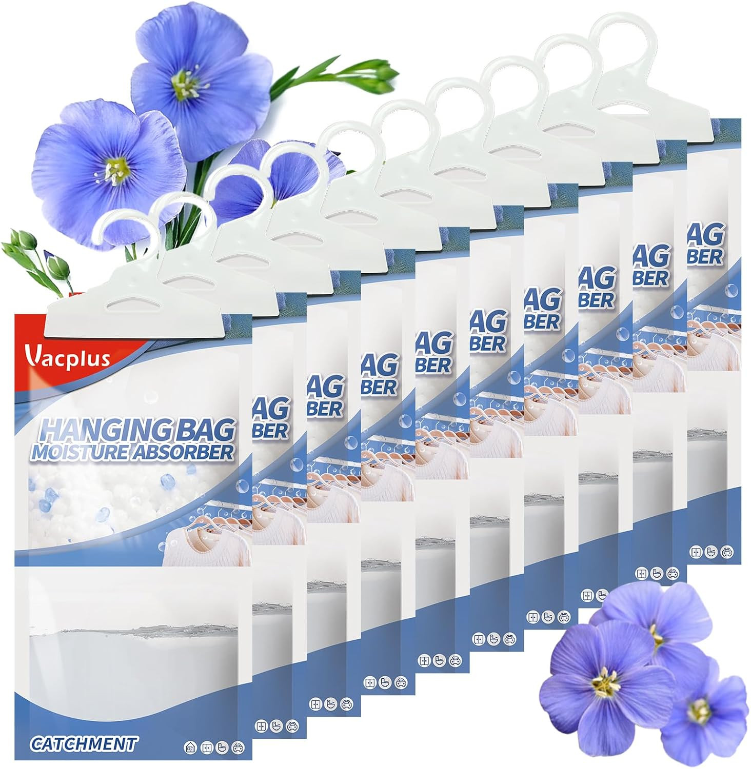 Moisture Absorber, 9.8 OZ Hanging, Strong Absorption, Linen Scent |