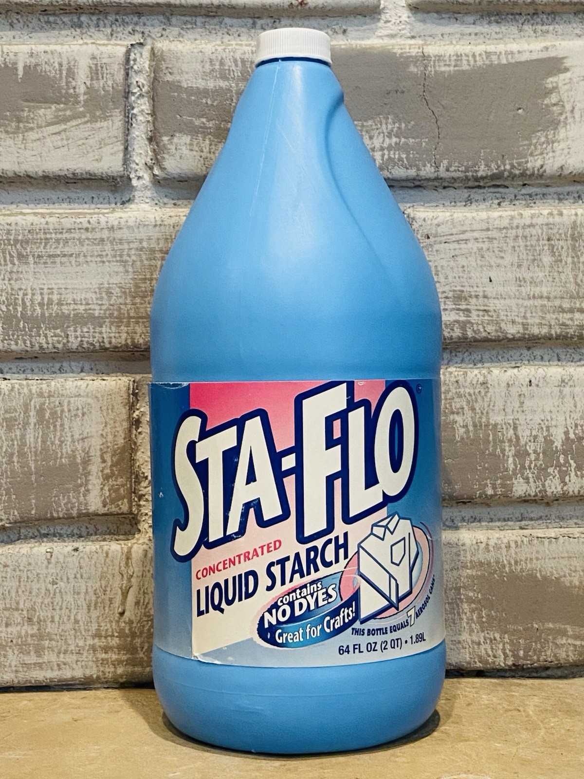 Sta Flo Liquid Starch Concentrated 64 oz Crafts Quilting Laundry Slime Purex