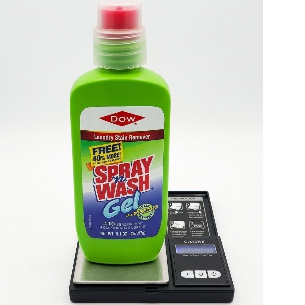 Vintage Dow Spray n Wash Gel Laundry Stain Remover 9.1 oz New Old Stock Rare