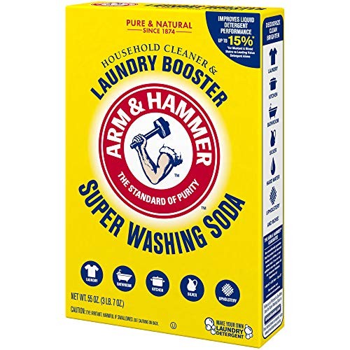 ARM & HAMMER Super Washing Soda Household Cleaner 55 Ounce (Pack of 1), Multi