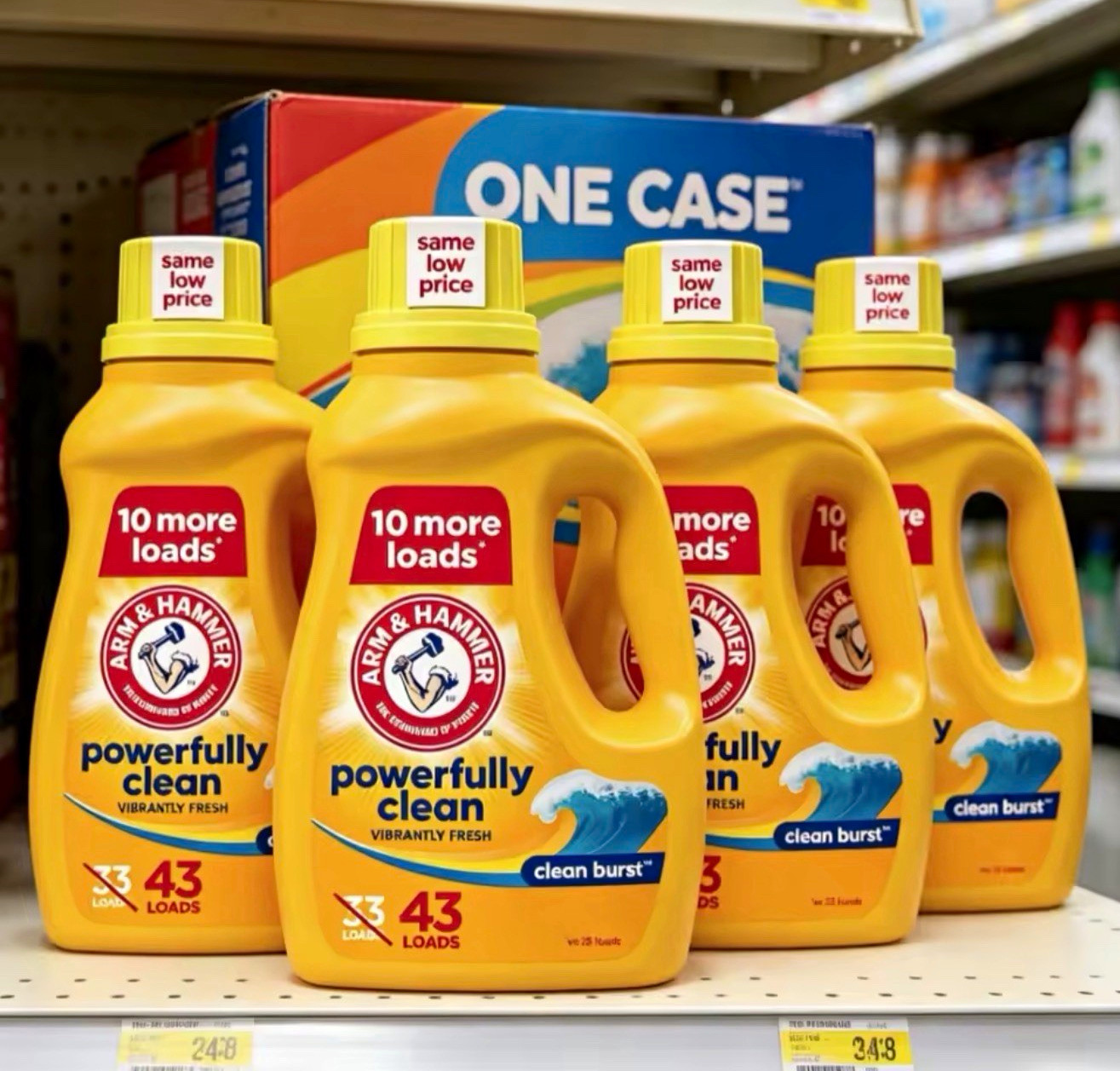 Arm & Hammer Powerfully Clean Liquid Laundry Detergent Vibrantly Fresh 43 Loads