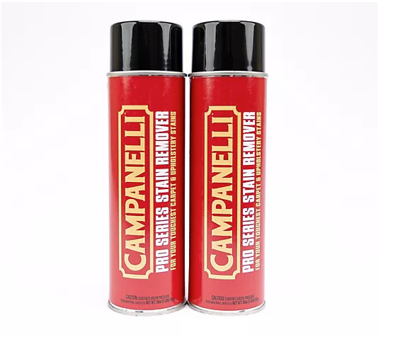 2 X Campanelli Pro Series Carpet and Upholstery Stain Remover 18oz NEW Jumbo