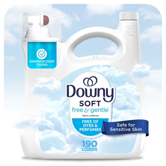 Free & Gentle Fabric Softener and Conditioner, Hypoallergenic, 140 fl oz, 190 L