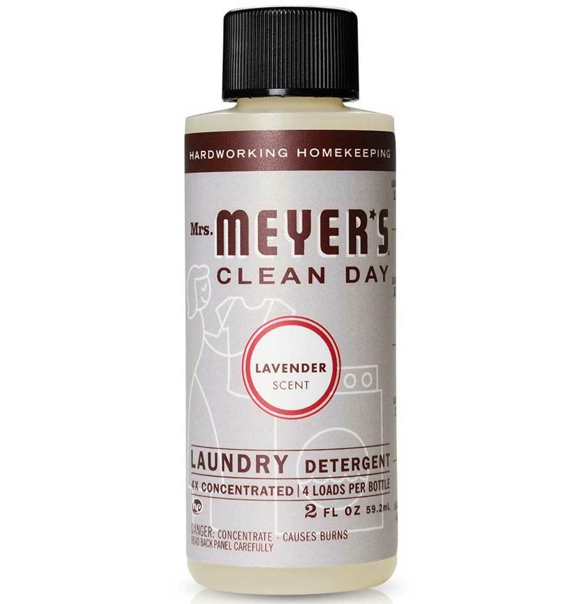 Mrs Meyers Laundry Detergent 4X Concentrated Lavender Scent – 2 Oz – Pack of 3