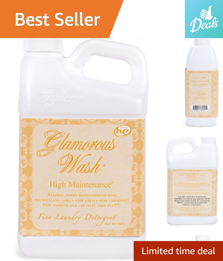 Tyler Glamour Wash 32oz – Luxury Floral Laundry Detergent for Delicate Fabrics