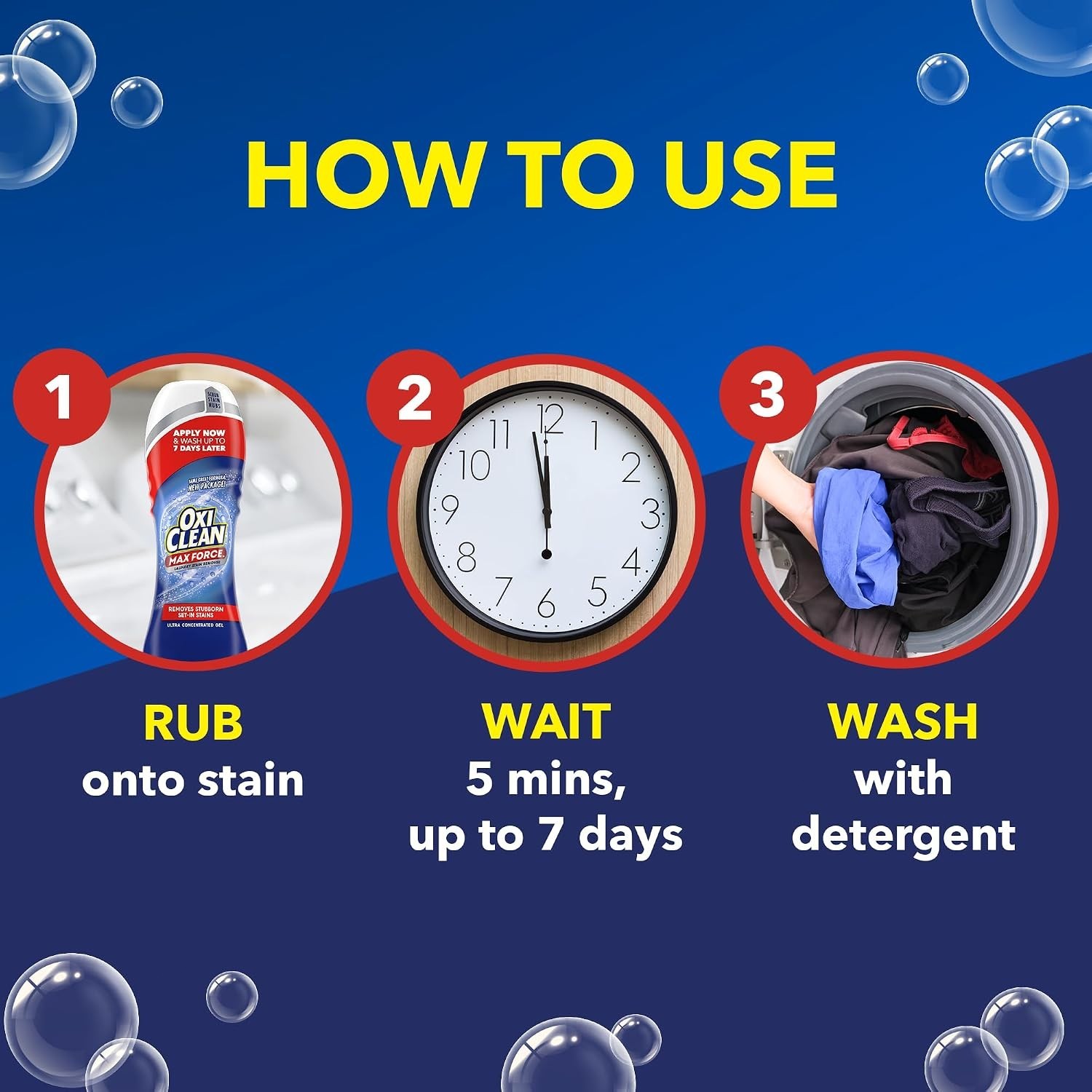 Oxiclean Max Force Gel Stick 6.2 Oz Laundry Stain Remover Pretreater