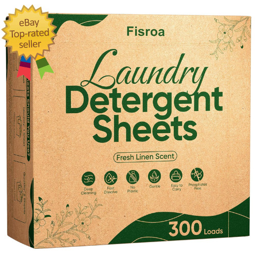 Travel Laundry Detergent Sheets 300 Loads Eco-Friendly Washing Detergent Sheets