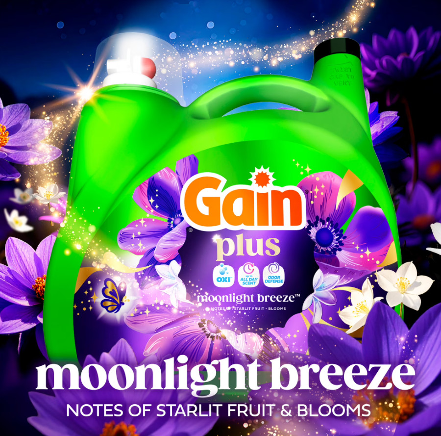Free Ship – Gain Moonlight Breeze Liquid Laundry Detergent Plus OXI 133 fl oz