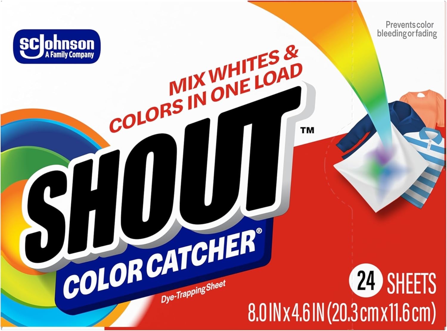 24 Pack Color Catcher Dye-Trapping Sheets for Mixed Washes – Easy Laundry Care
