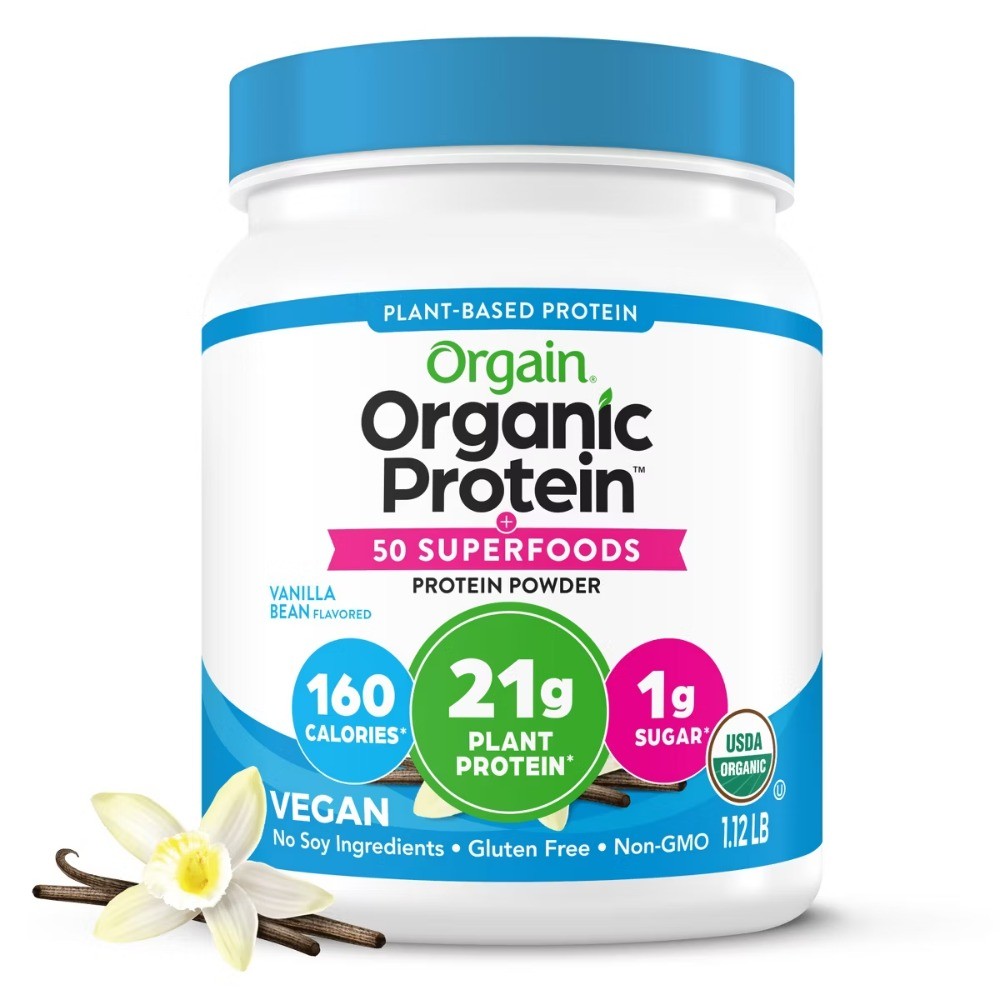 Orgain Organic Vegan Protein & Superfoods Organic Plant Based Powder