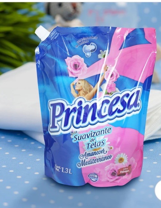 3 Pack PRINCESA SUAVIZANTE AMANECER MEDITERRÁNEO LAUNDRY SOFTENER 1.3L C/U
