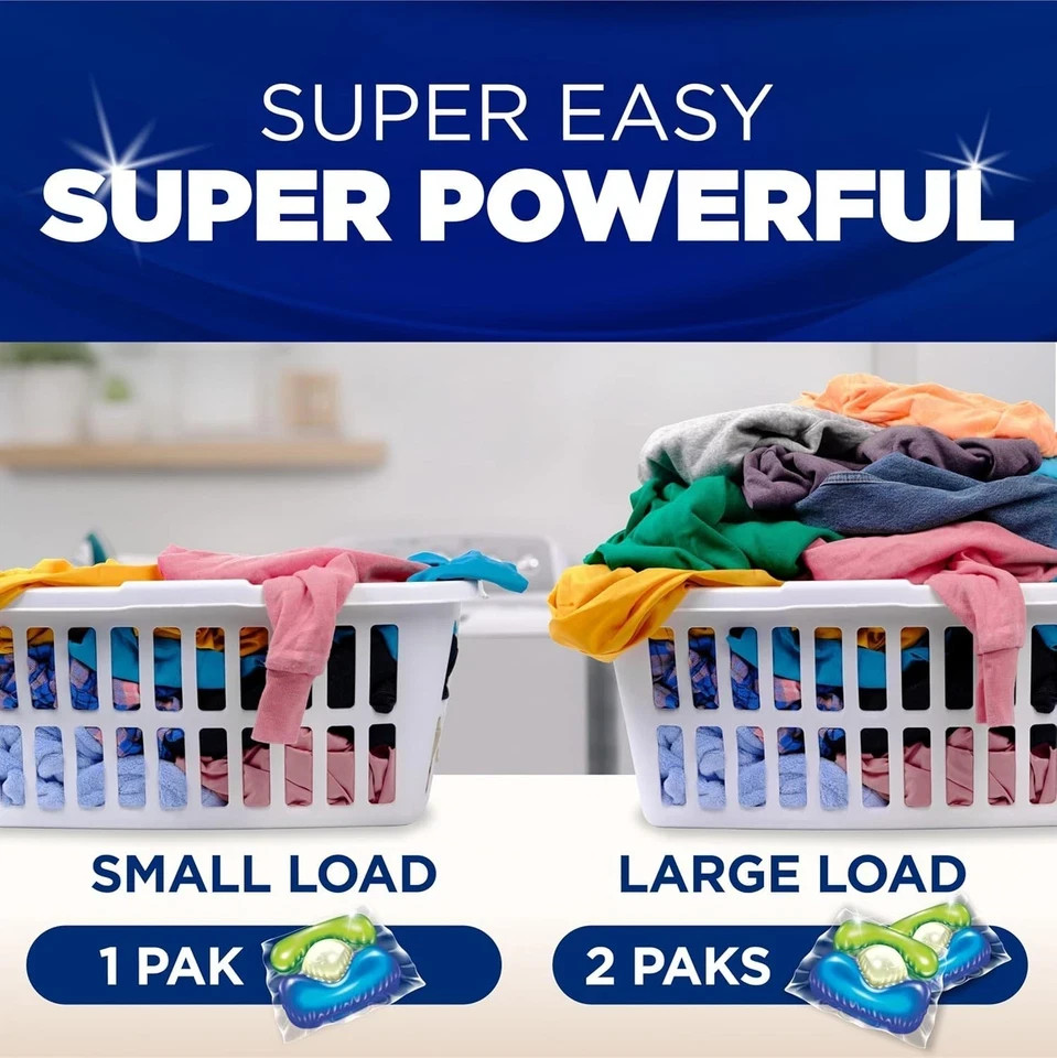 Arm & Hammer Plus OxiClean 5-in-1 Laundry Detergent Power Paks, 42 Count (Packag