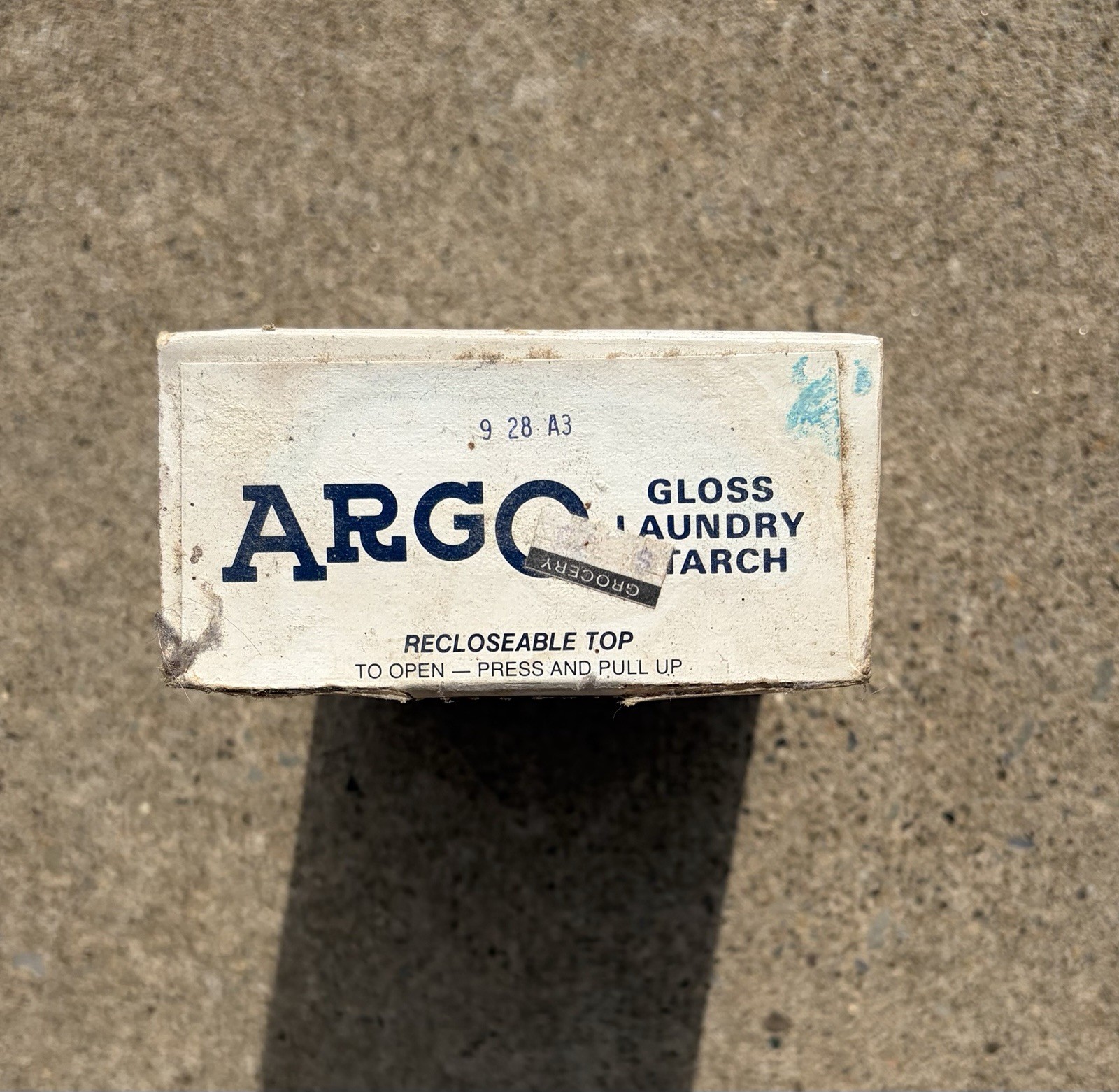 NEW ARGO Gloss Laundry Starch 16oz 1 lb. Blue Box USA Unopened