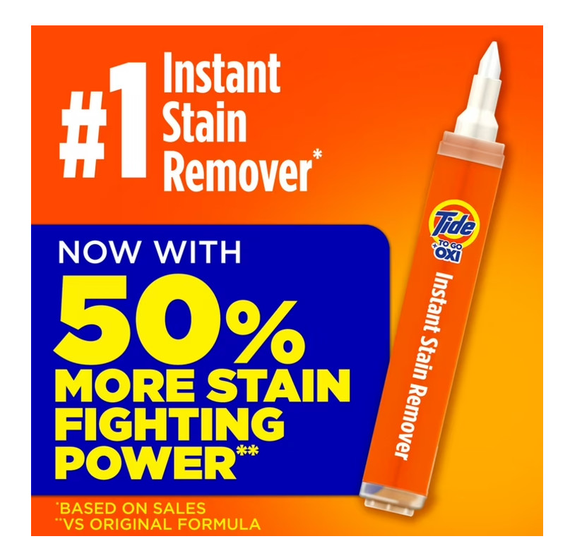 Tide To Go Instant Stain Remover Pen Fresh 1.01 fl oz 3 Count Each-(2 Pack)
