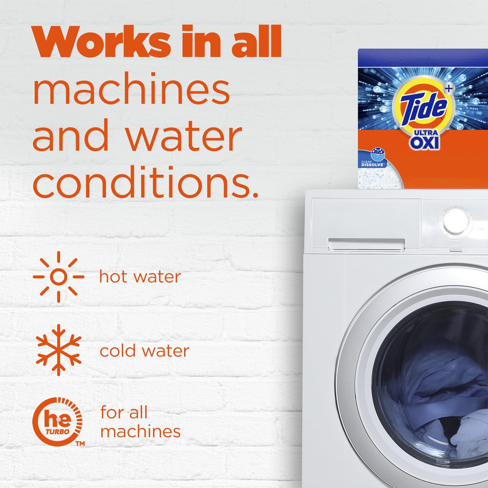 Tide Ultra OXI Powder Laundry Detergent 114 Ounce (Pack of 1)