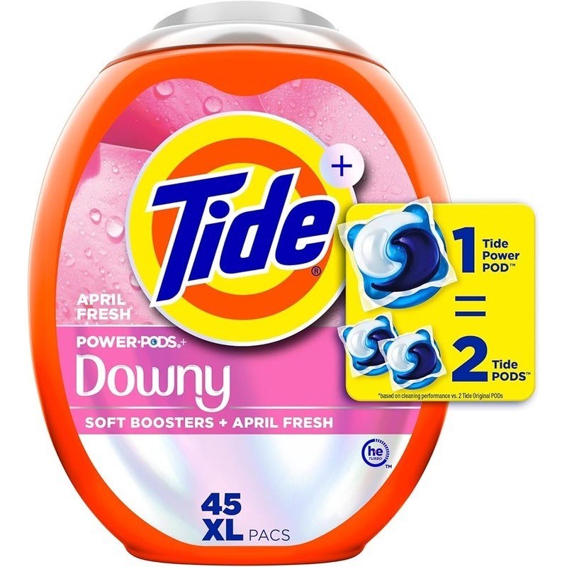Power Pods Laundry Detergent Pacs Stain Remover Fabric Softener Fresh Clean New