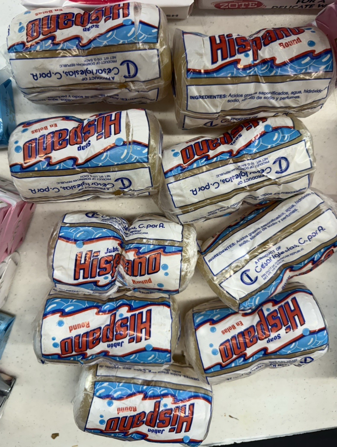 Lot 9Packs of 2 : Hispano Soap Round Laundry Soap Jabon