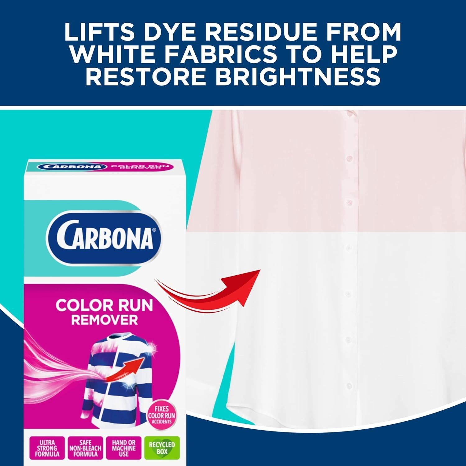 Unscented Color Run Remover | Bleach-Free, Effective Dye Remover | 5.2 Oz Total