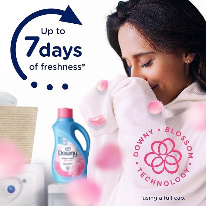 Fabric Softener Liquid, April Fresh Scent, 140 fl oz, 190 Loads, HE Compatible