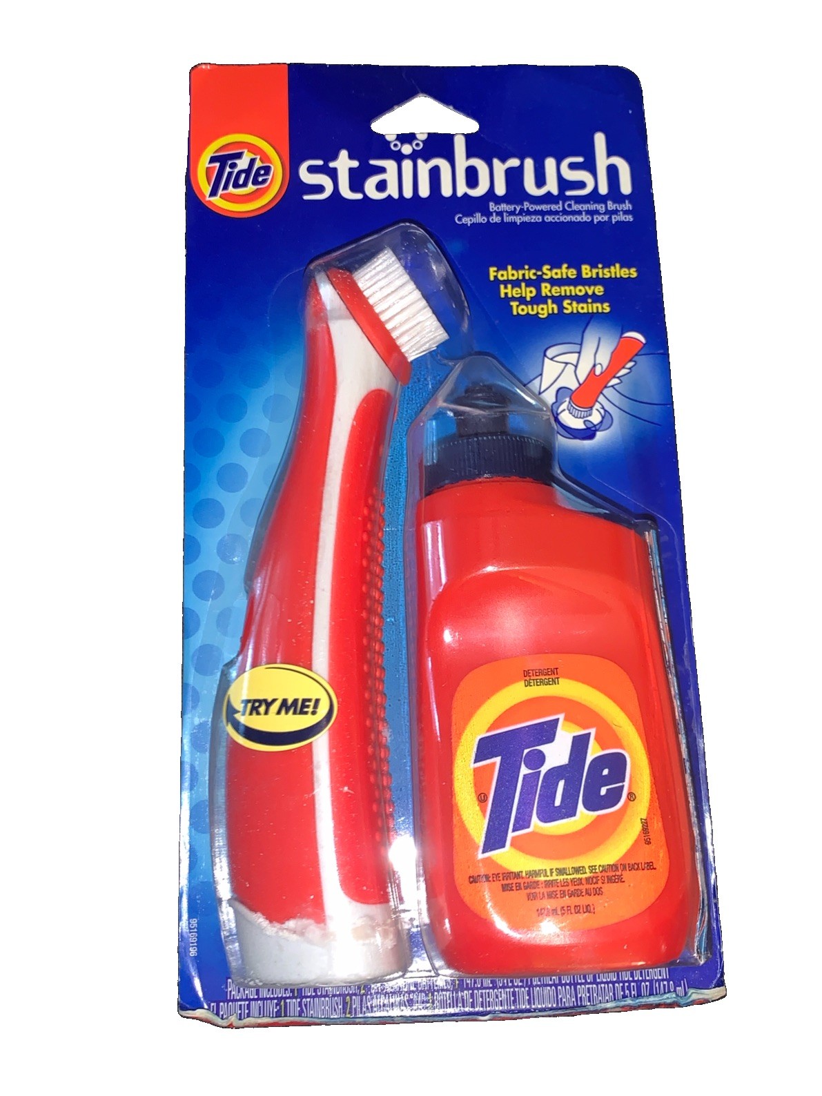 New Old Stock Tide Stainbrush Battery Powered Cleaning Brush New In Package