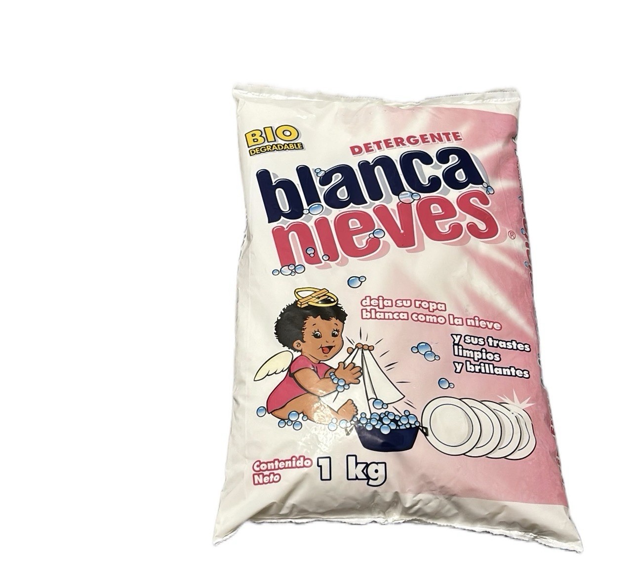 Authentic Mexican BLANCA NIEVES Detergent Biodegradable 1kg/ 2.2lbs