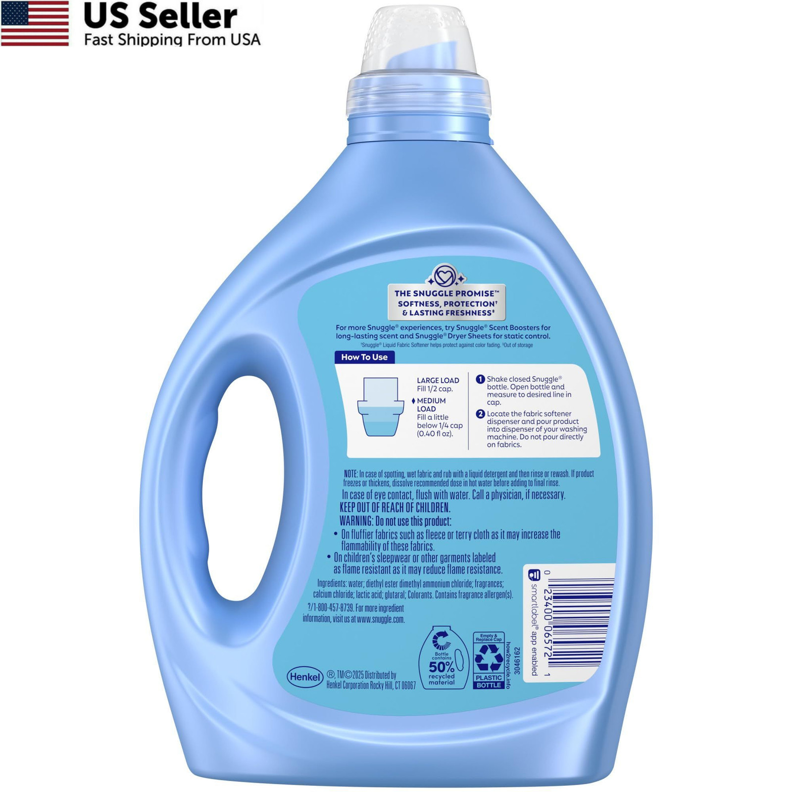 Snuggle Fabric Softener Liquid, Ultra Concentrated, 80 320 Fl Oz (Pack of 1)