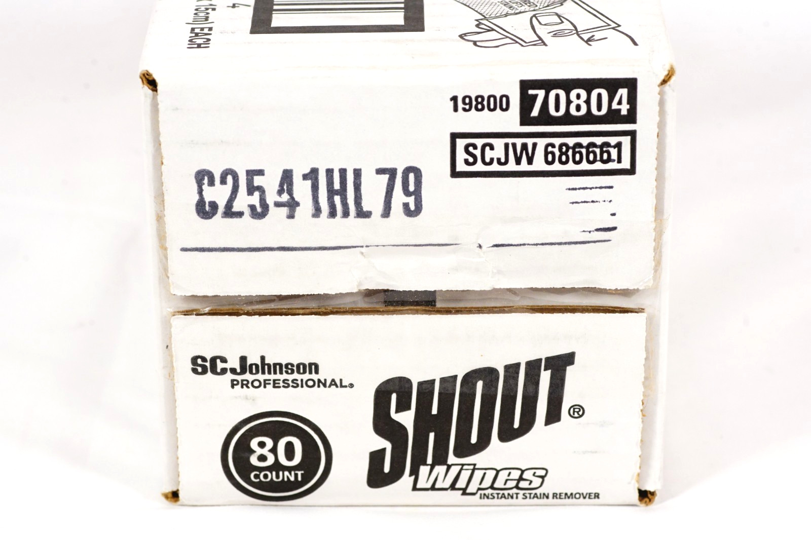 SHOUT Wipe & Go Stain Remover 80pcs One Wipe Packets SC Johnson 686661