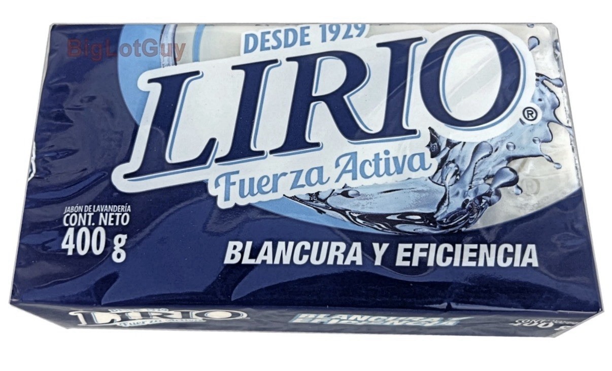LIRIO Stain Remover Laundry Soap Bars Cleaning Bundle Jabon Lavanderia (3 Bars)