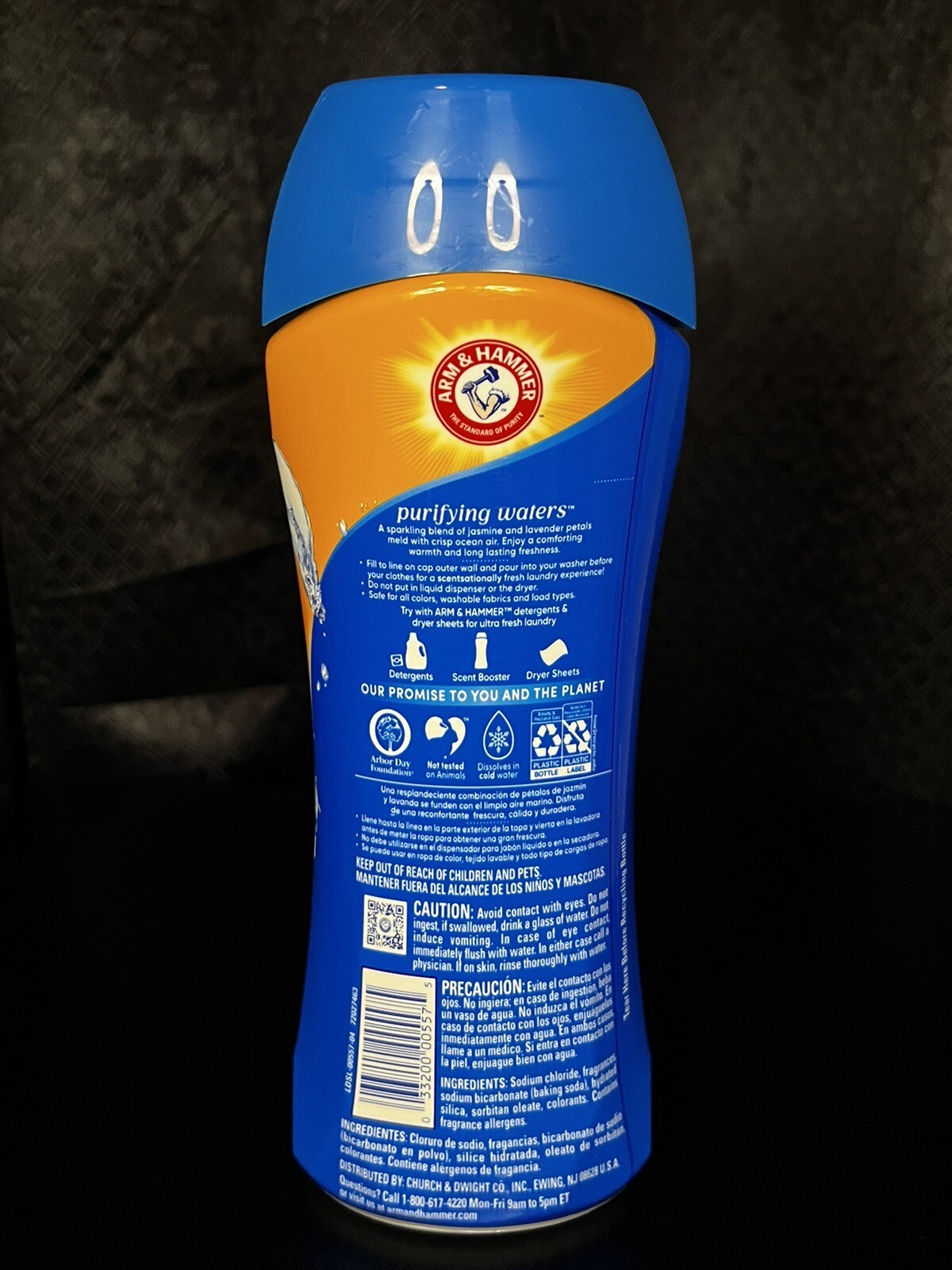 Arm & Hammer Odor Blasters In-Wash Scent Booster Purifying Waters 6 Pack 15 oz
