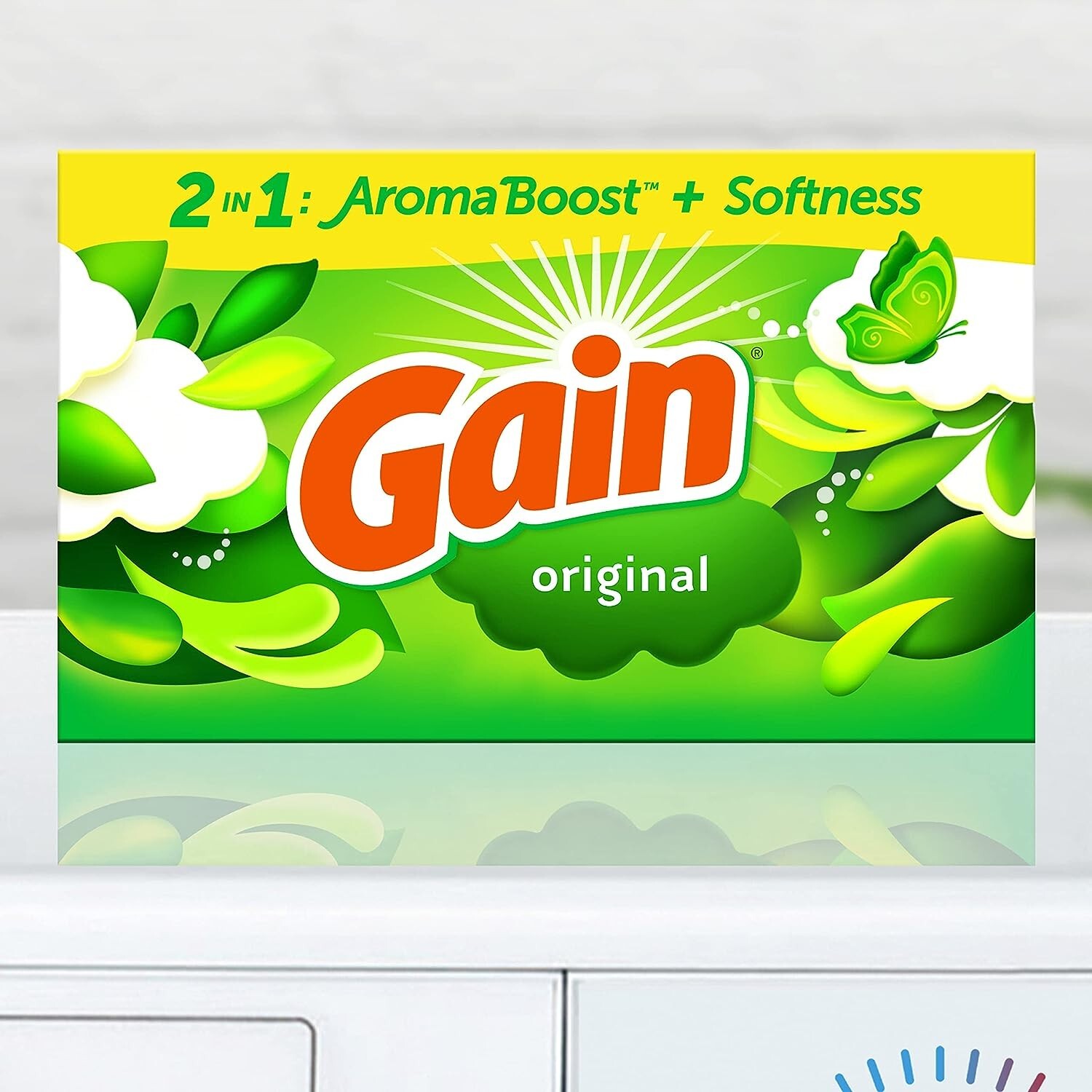 Gain Dryer Sheets Laundry Fabric Softener, Original Scent, 240 Count (Pack of 2)