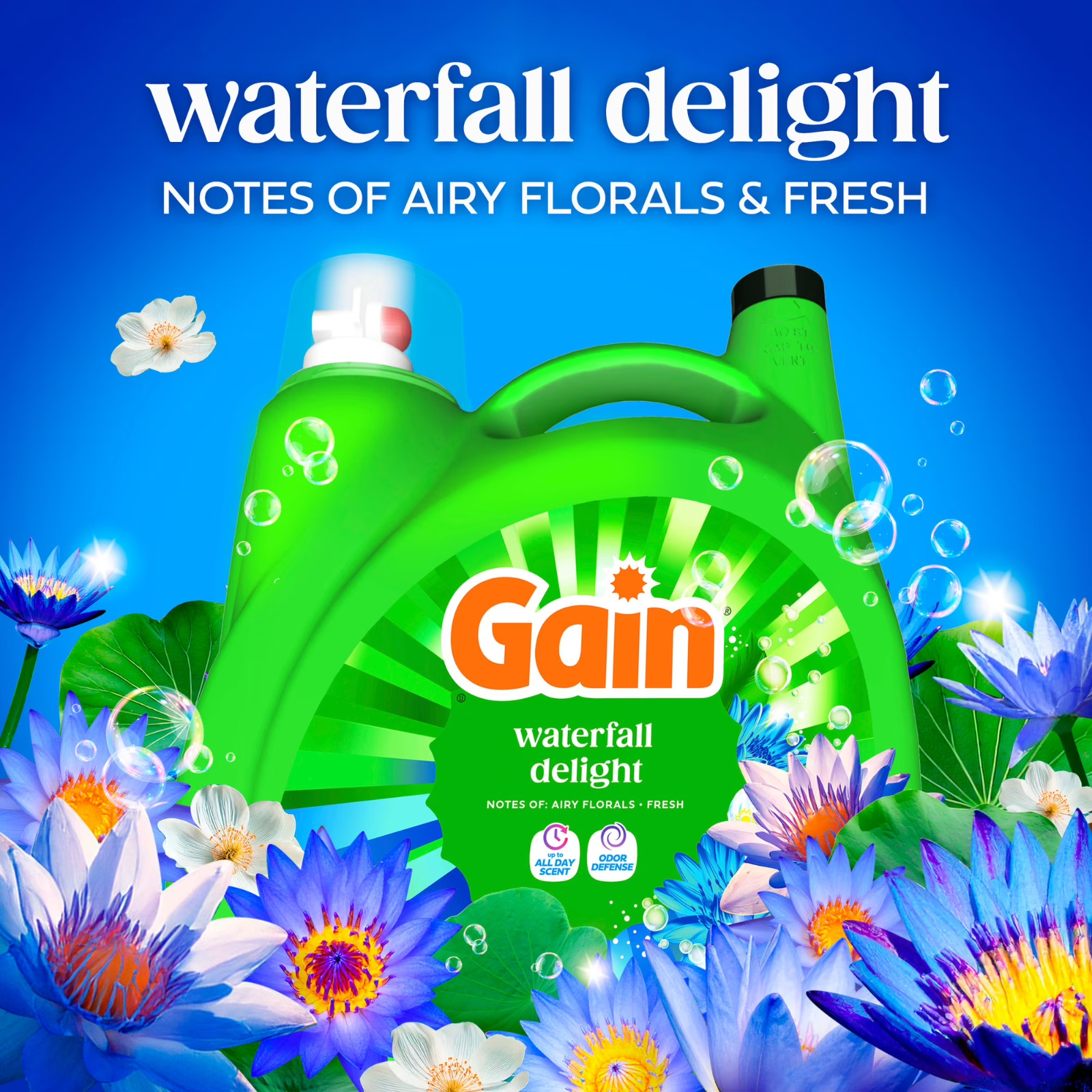 (3 pack) Gain Ultra Oxi Liquid Laundry Detergent, 132 fl oz, 100 Loads