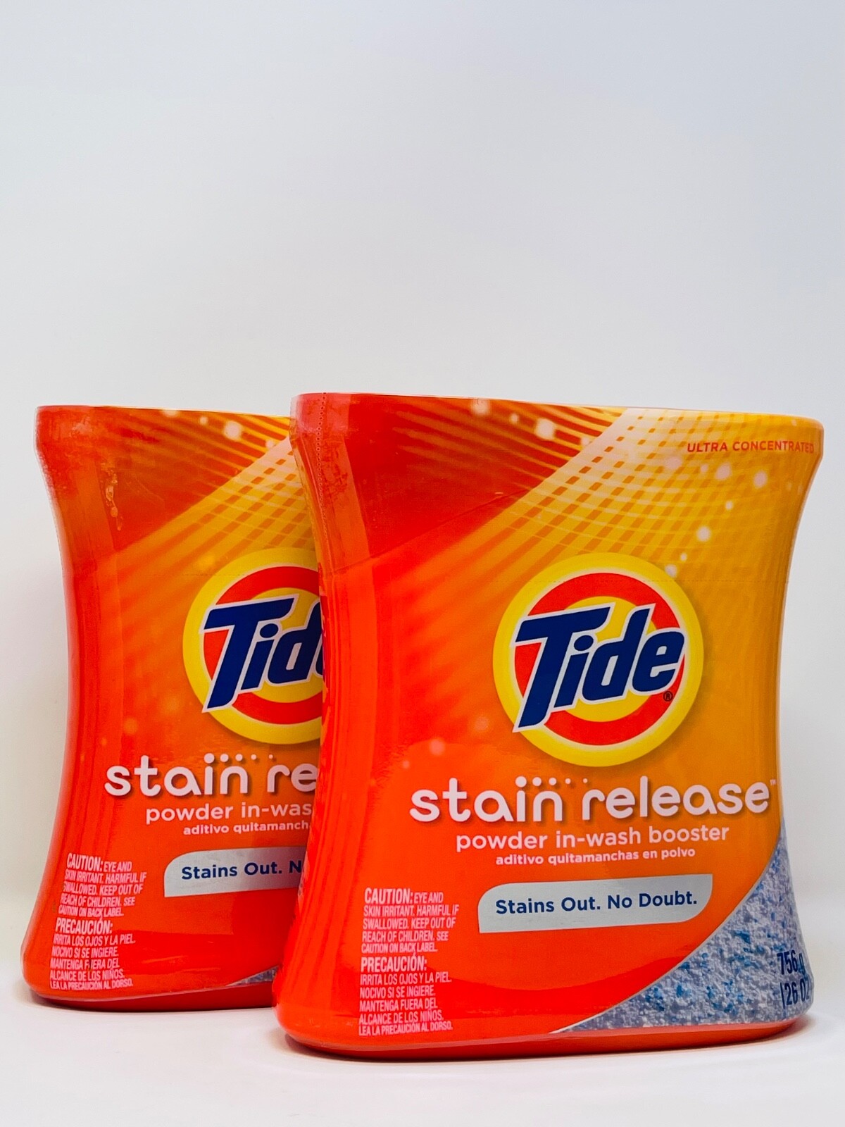 2 Tide Stain Release Power In-Wash Booster Stains Out No Doubt 8.8 oz/ 250g New