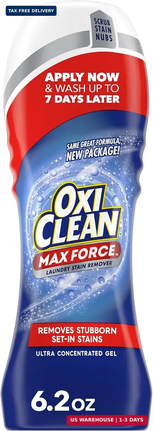 OxiClean Max Force Laundry Stain Remover Gel Stick, 6.2 fl oz | Laundry Pretreat