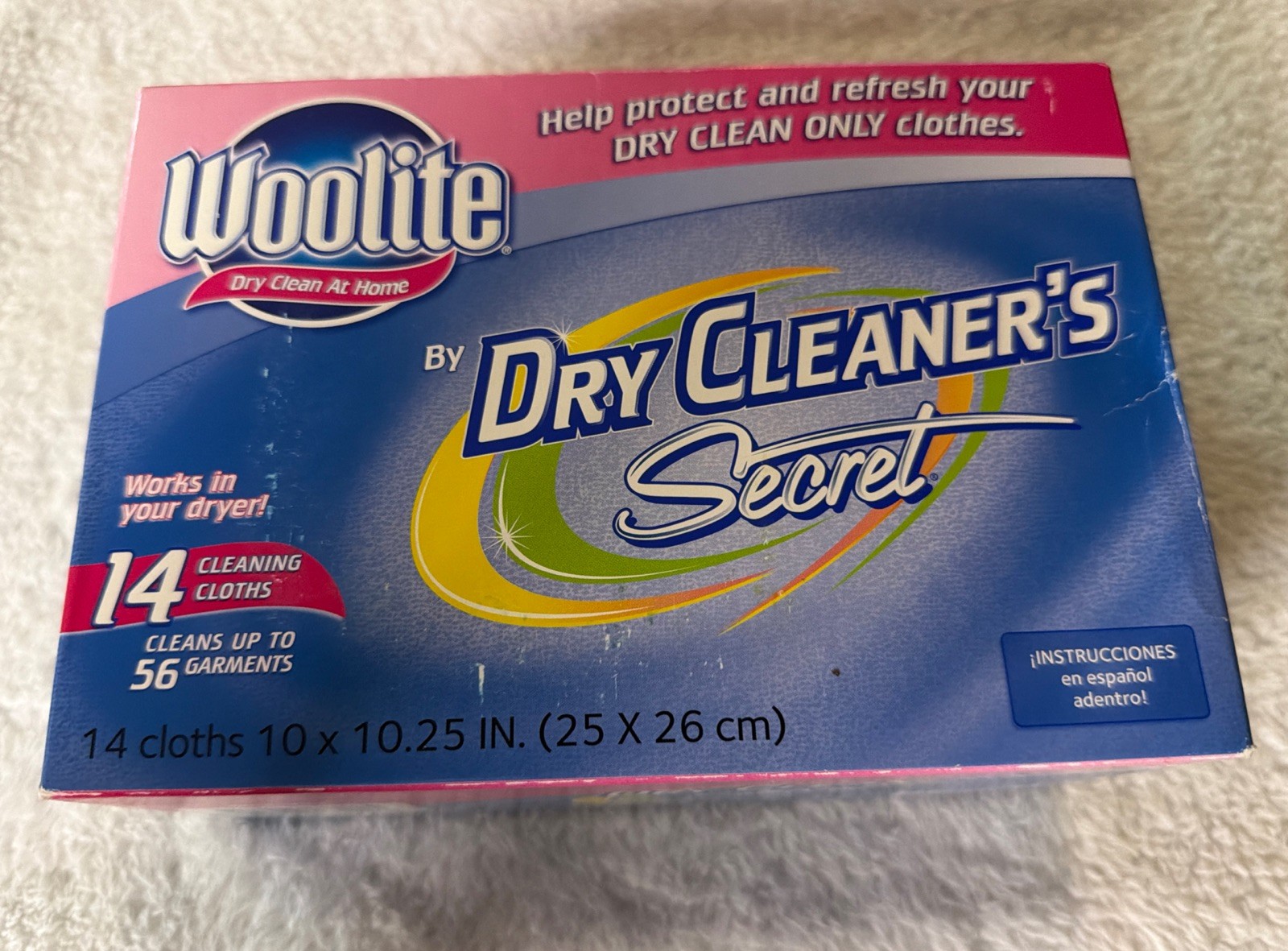 Woolite Dry Clean At Home By Dry Cleaner’s Secret 14 Pack Cloths NIB Sealed