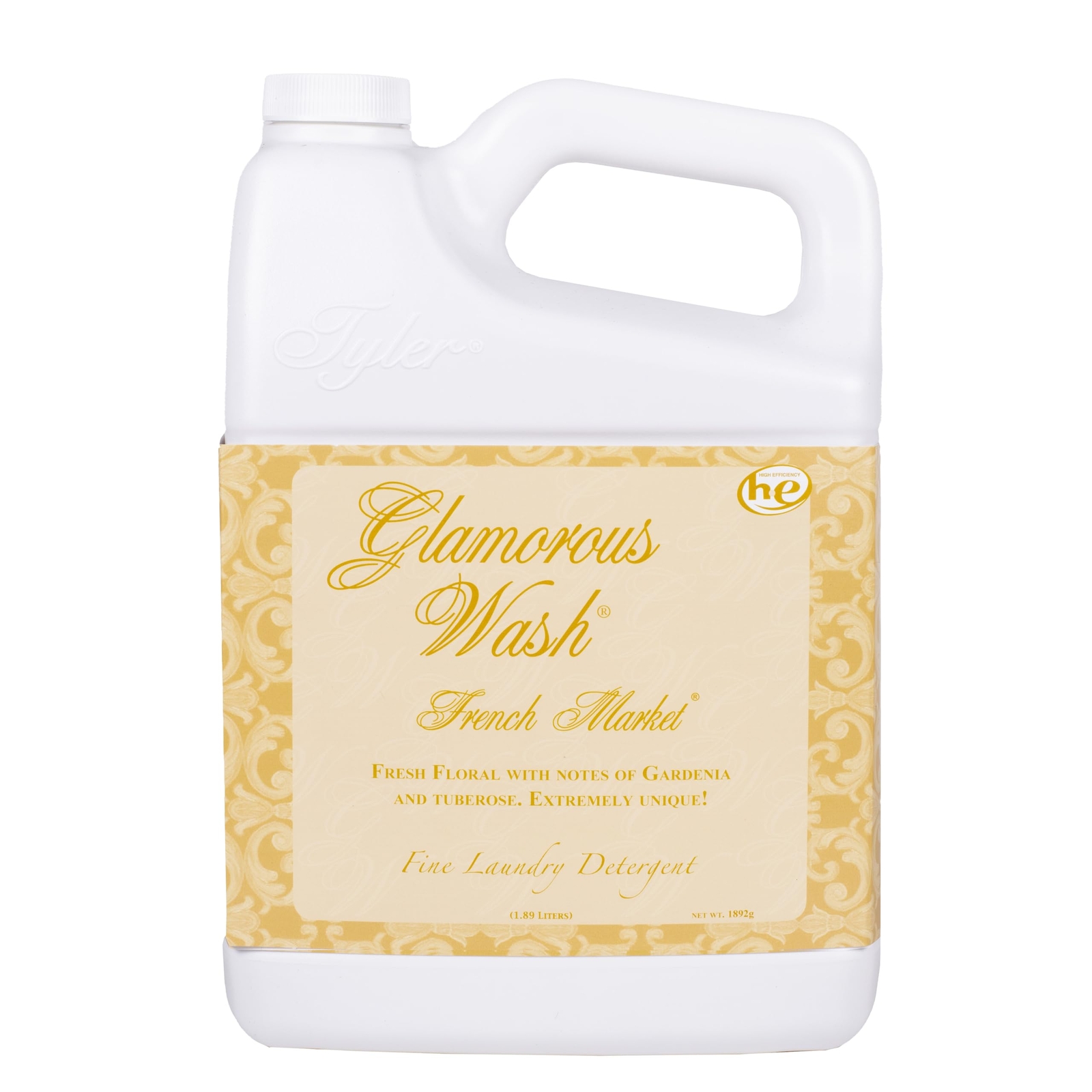 Tyler Candle Co French Market Laundry Detergent 64oz Half Gallon Glamorous Wash