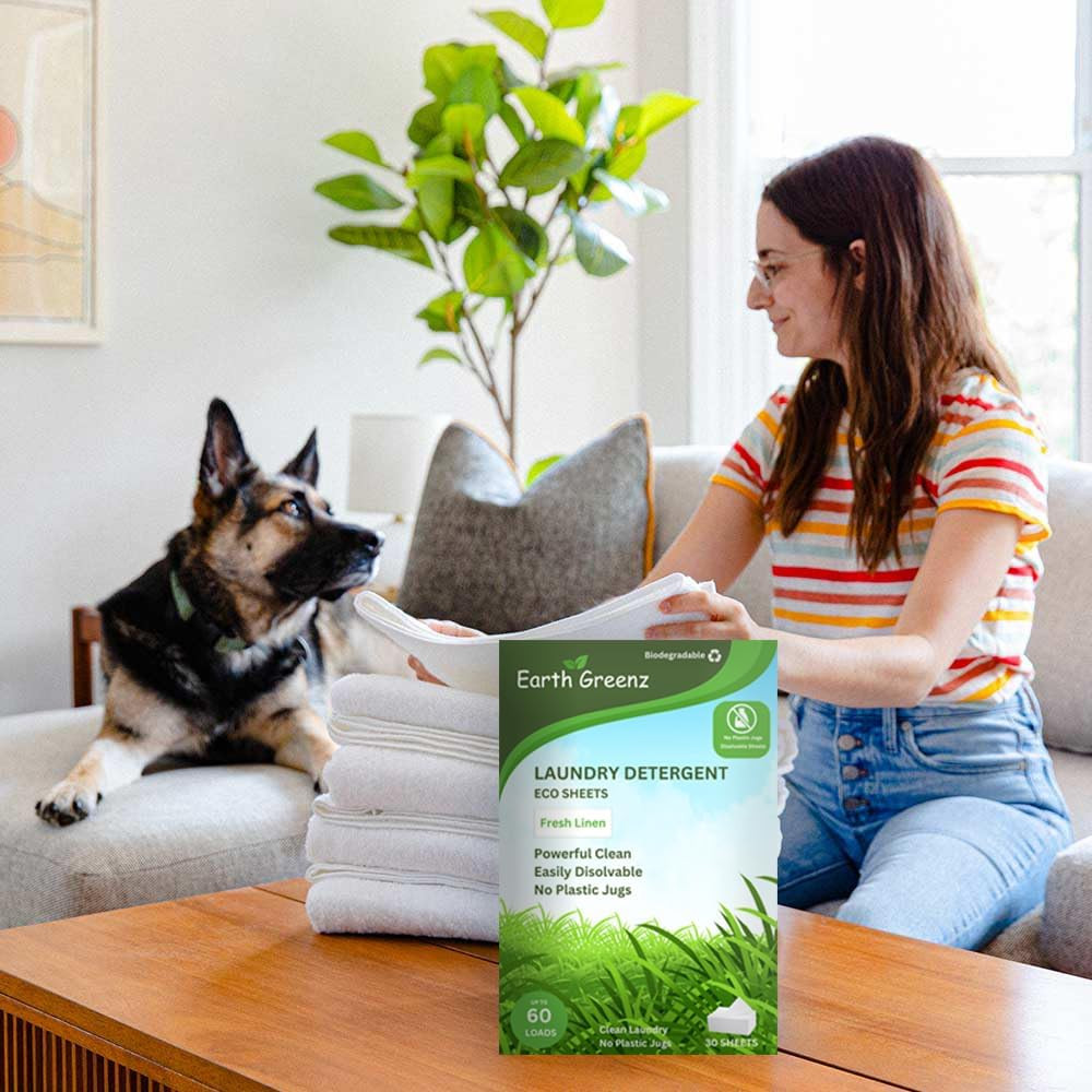 Laundry Detergent Sheets – Fresh Linen – No Plastic Jug (60 Loads) 30 Sheets