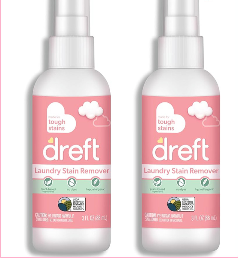 2pk Dreft Stain Remover for Baby 3oz Laundry Stain Remover Spray, Hypoallergenic