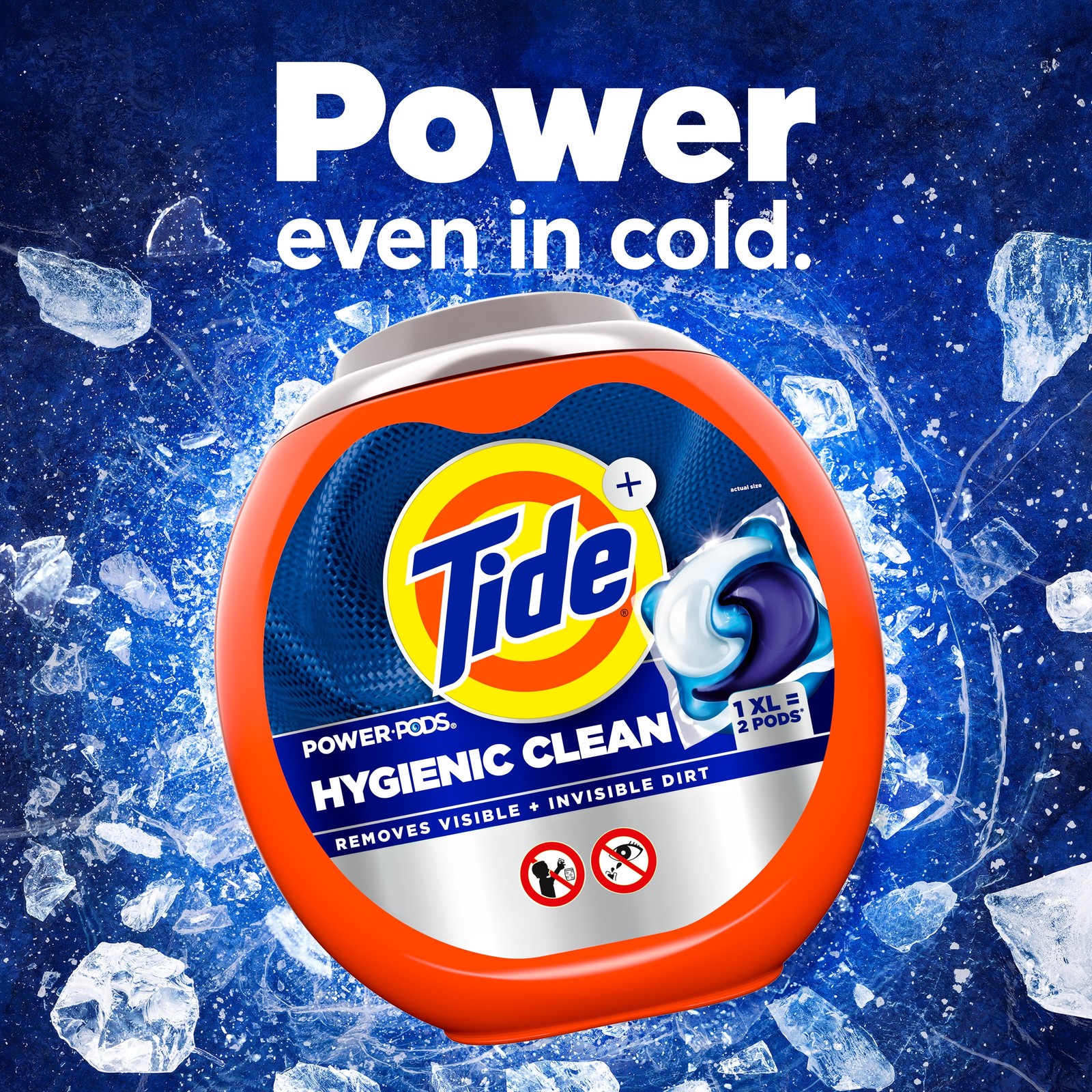 Hygienic Clean Power PODS Laundry Detergent Pacs, Original Scent, 57 Count