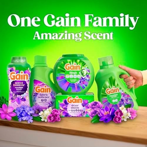 Gain Liquid Laundry Detergent Moonlight Breeze HE 132 fl oz 100 Loads