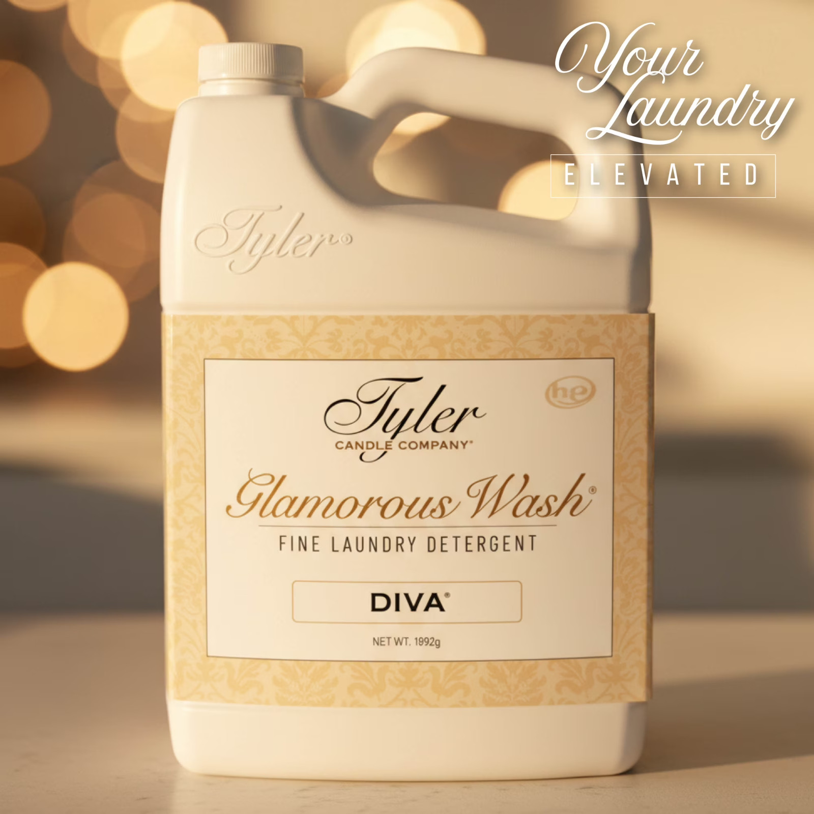 Tyler Candle Diva Glamorous Wash Liquid Laundry Detergent, 24 Loads, 64 fl oz