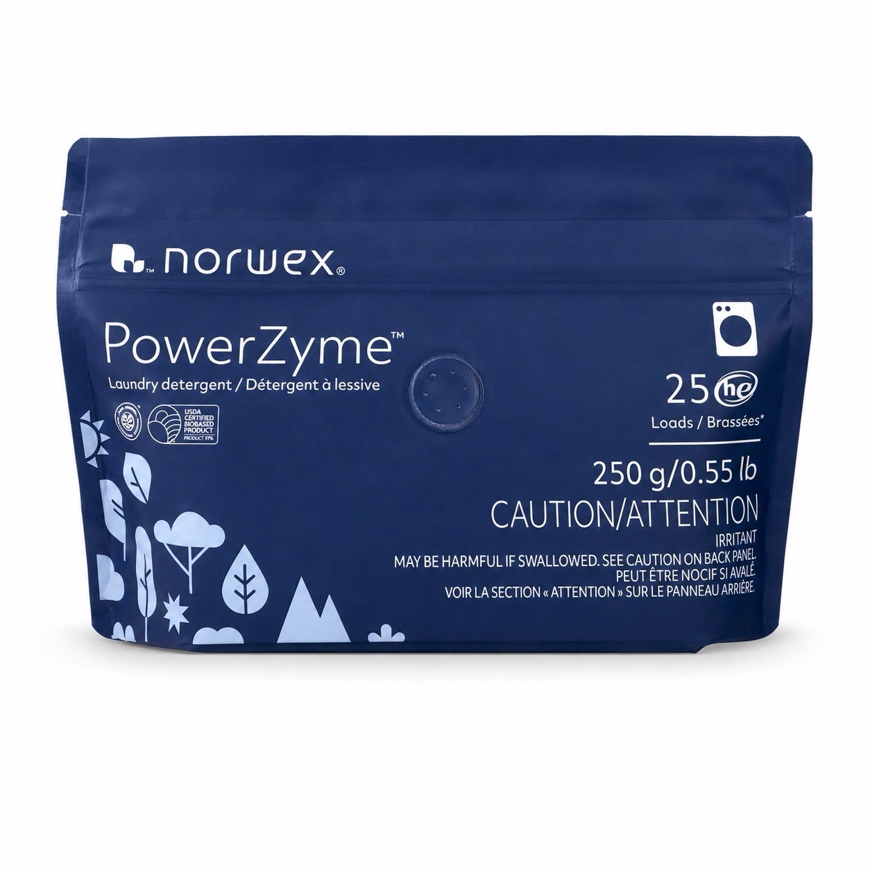 Norwex PowerZyme Laundry Powder Detergent New Formula Pack Of 1 – TOTAL 25 Loads