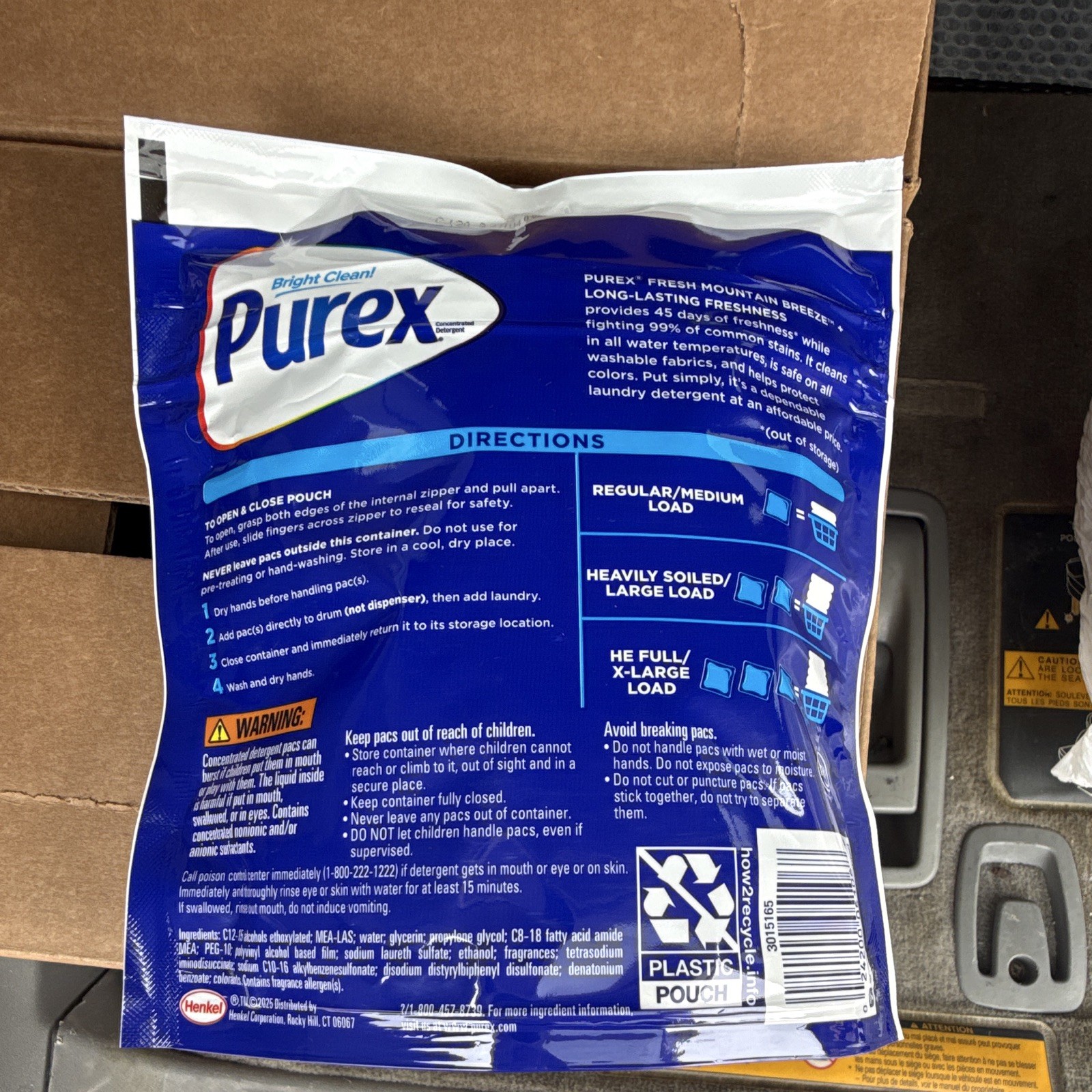 Purex 4-in-1 Laundry Detergent Capsules Fresh Mountain Breeze+ 21 Pacs
