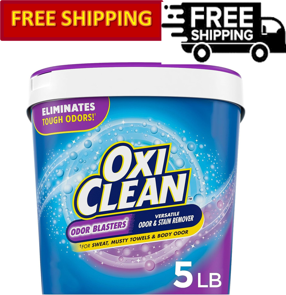 OxiClean Odor Blasters Versatile Odor and Stain Remover Powder, 5 lb