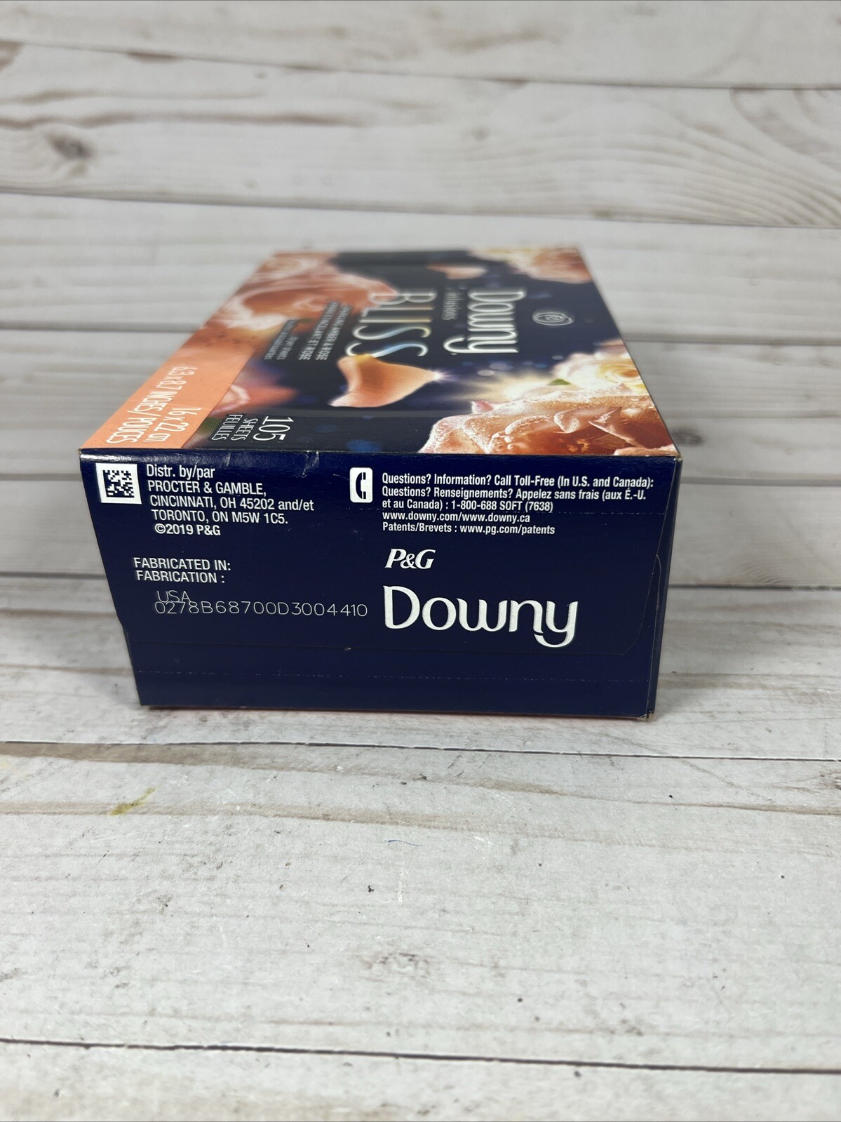 Downy Infusions Bliss Sparkling Amber & Rose Dryer Sheets 105cnt ( 2 Pack)