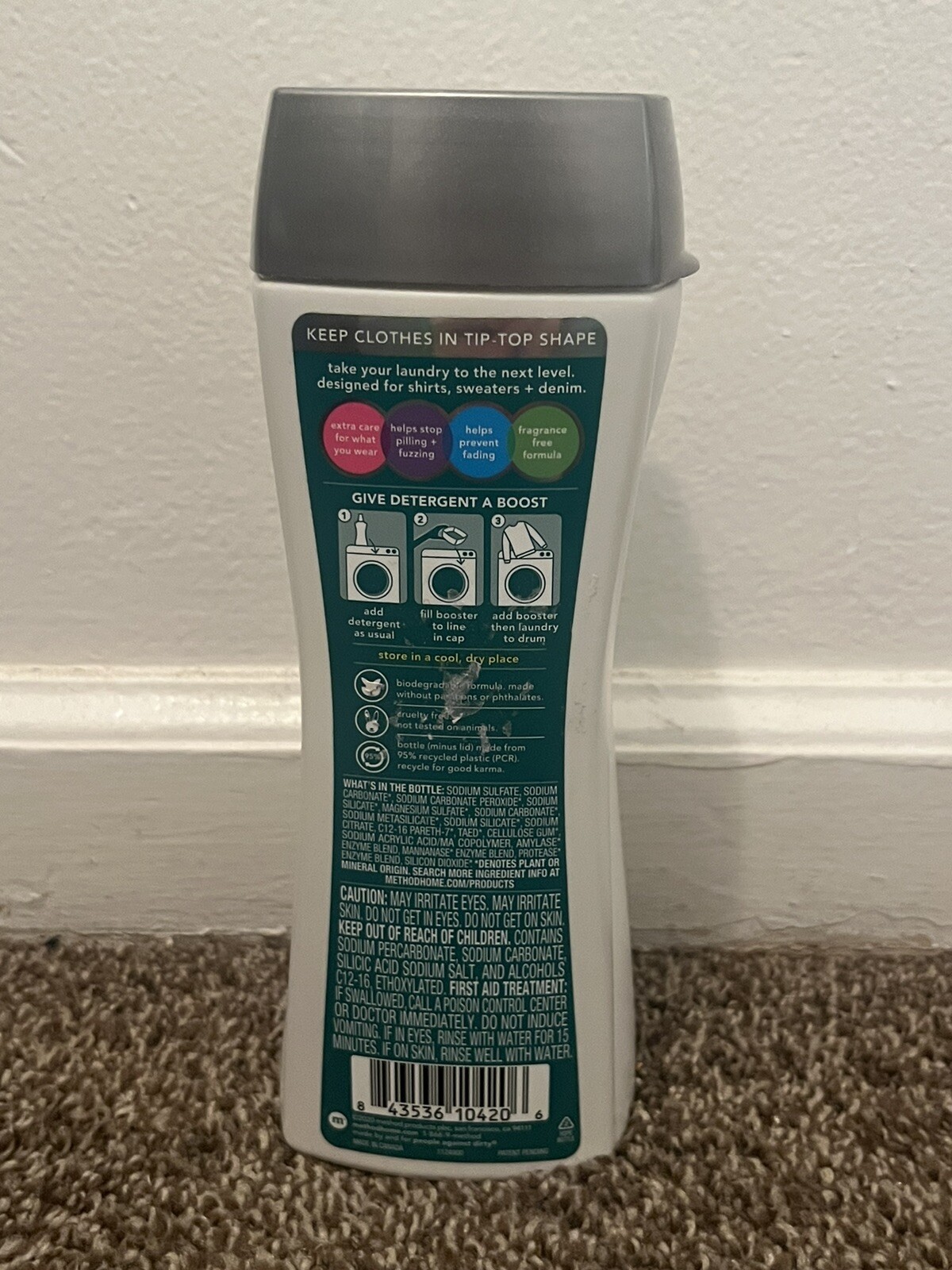 Method Laundry Booster Extend Prolongment Fragrance Free 28.2 oz Granules SEALED