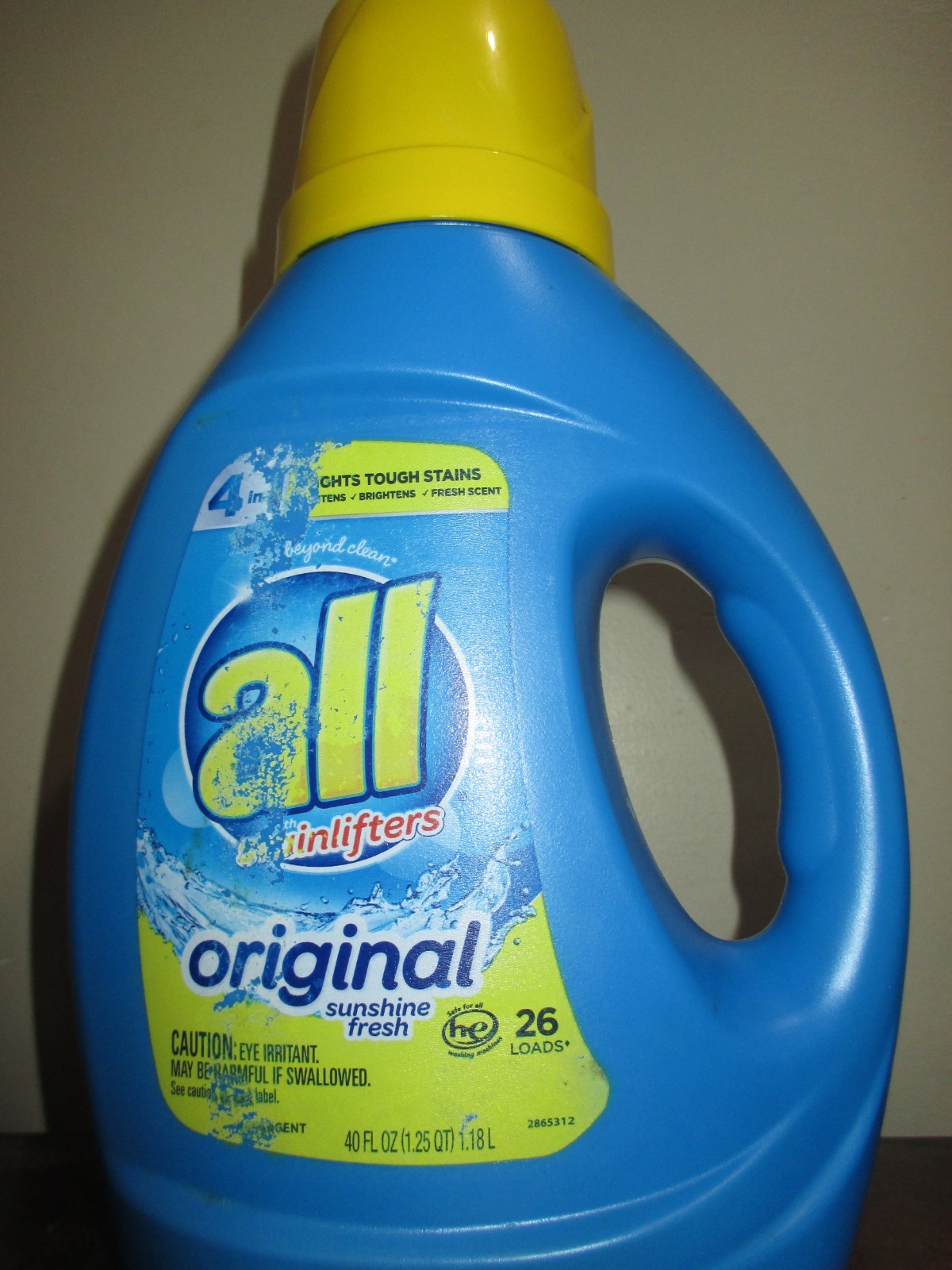 All w/Stainlifters Liquid Laundry Detergent 4 in 1 – Original – 40 Fl Oz