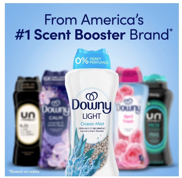 [HOT SALE] Downy Laundry Scent Booster Beads Ocean Mist 30.1 oz 2 Pack