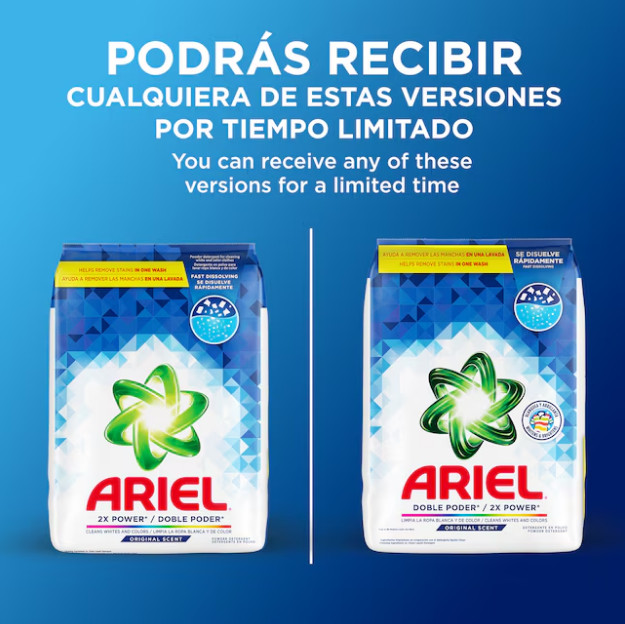 (2 pack)ARIEL Original HE Liquid Laundry Detergent 205 oz 129 Loads