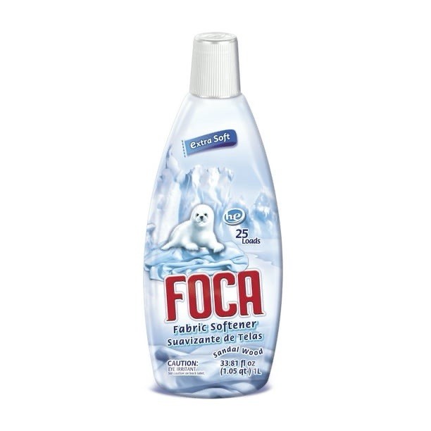 FOCA Extra Soft Softener Sandalwood Scent HE 33.81 fl oz 25 Loads box 12 pcs ￼