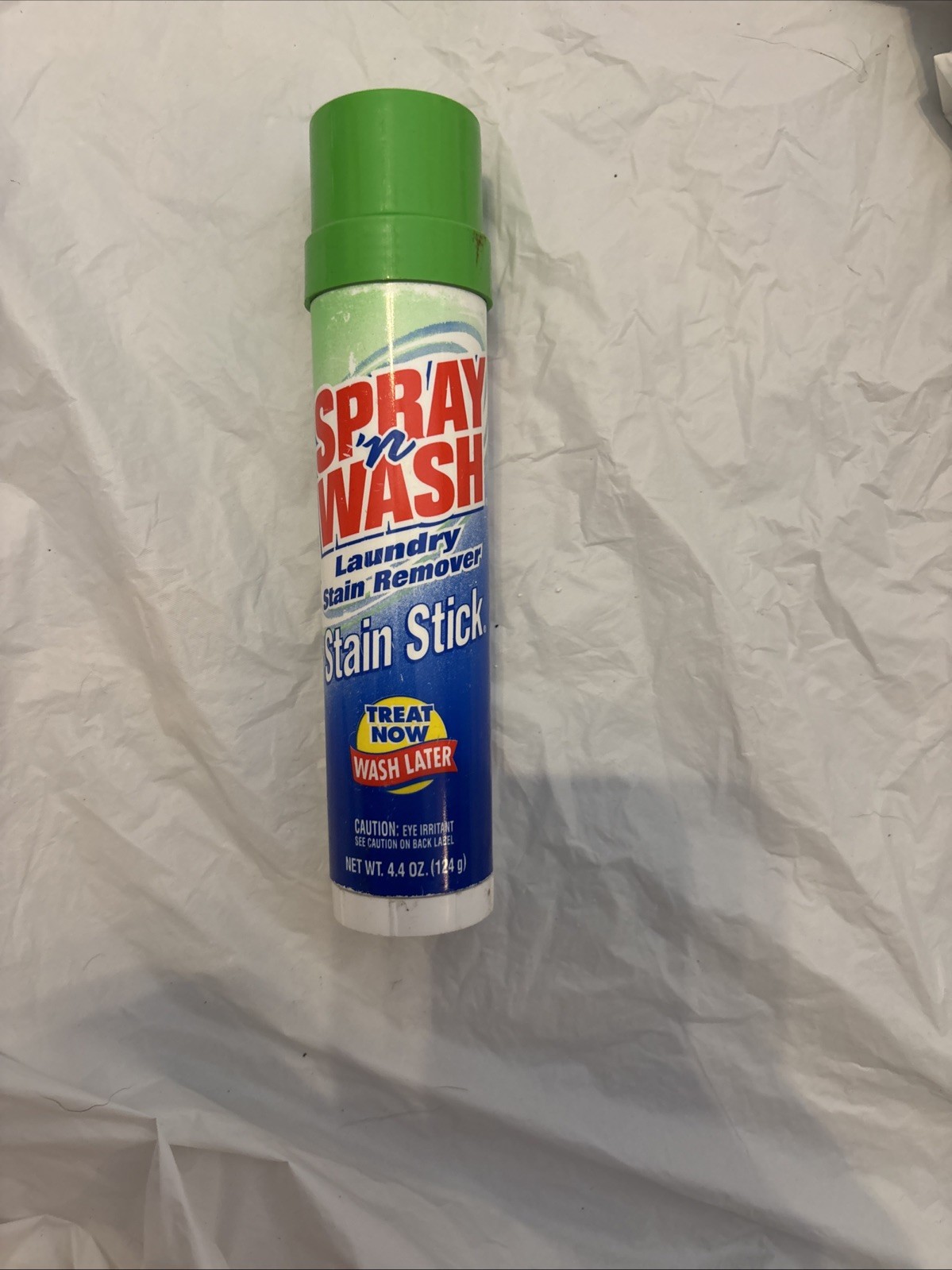 Spray ‘n Wash Laundry Stain Stick 4.4 Oz 1998 Discontinued Partial 1 Inch Left